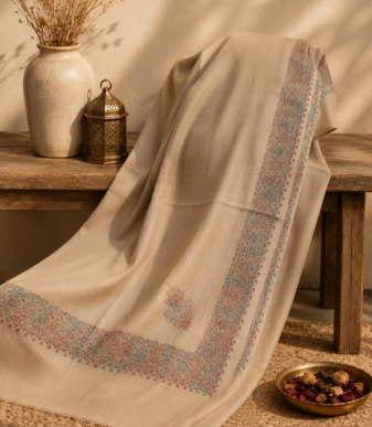 Sandstone Pastel Heritage Shawl