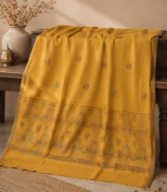 Golden Mustard Heritage Shawl