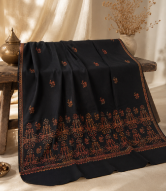 Midnight Ember Heritage Shawl