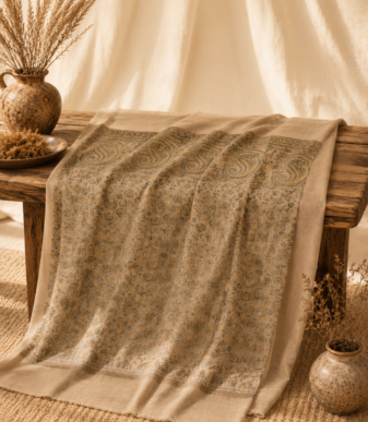 Sandstone Celadon Paisley Shawl