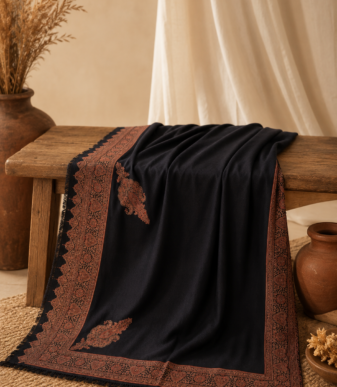 Obsidian Copper Darbar Shawl